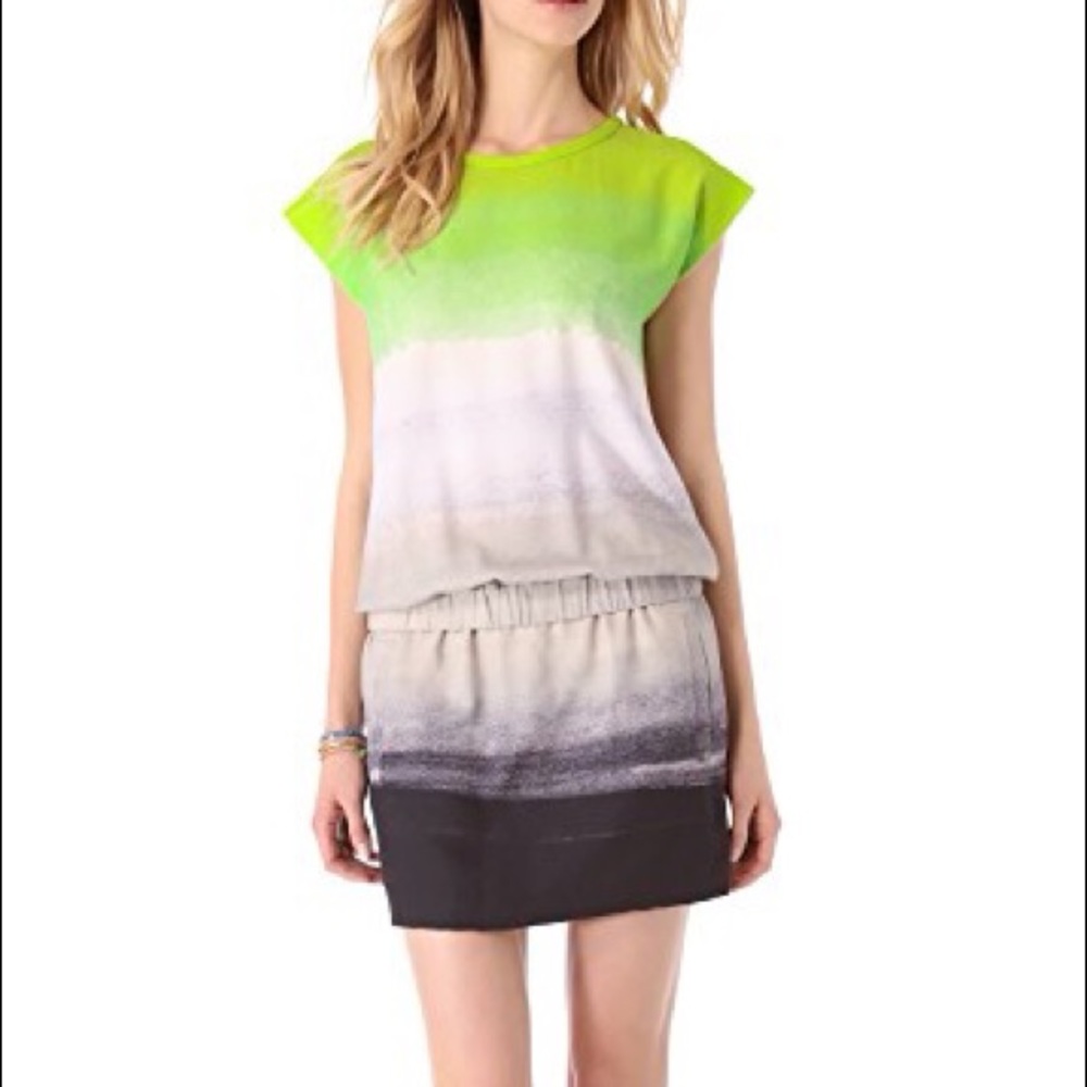 DVF neon fade dress